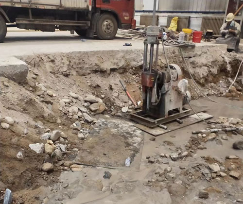 饶河公路下沉压浆